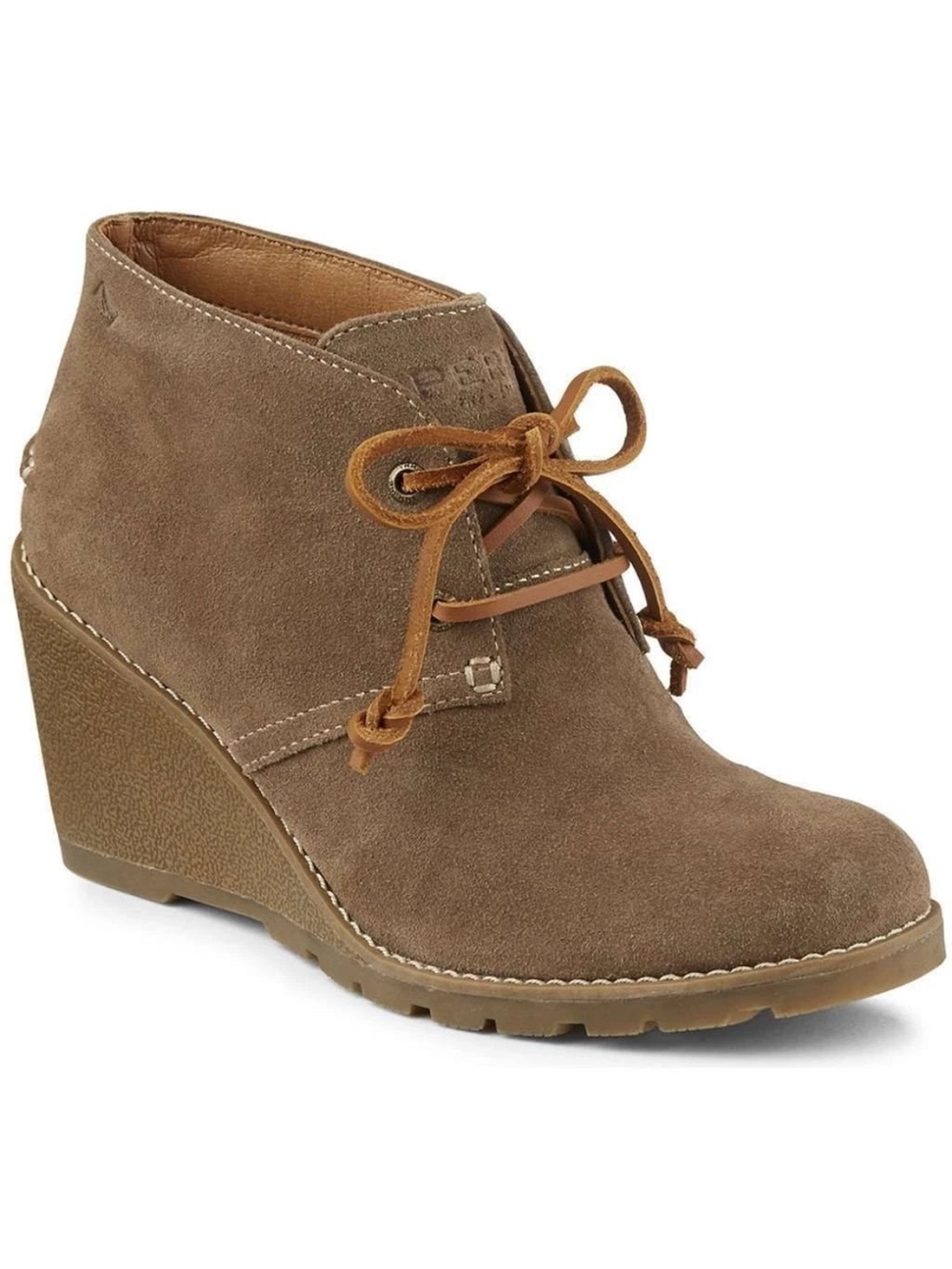 Sperry Top-Sider Stella Prow Suede Wedge Bootie